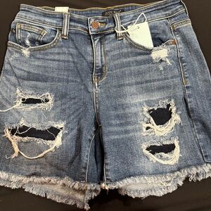 Judy Blue Distressed Denim Shorts - NWT